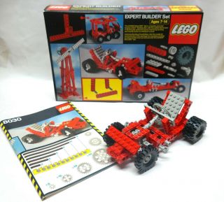 Lego Classic 1982 Technic Universal Set 8030,  Go - Kart,  Jeep,  Box,  Instructions