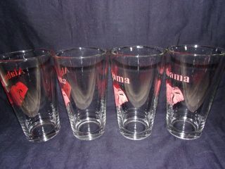 4 antique/vintage alabama glass drinking glasses 6 