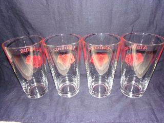4 antique/vintage alabama glass drinking glasses 6 