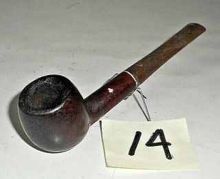 Vintage Classic Style Briar Wood Bowl 5 1/2 " Pipe 14