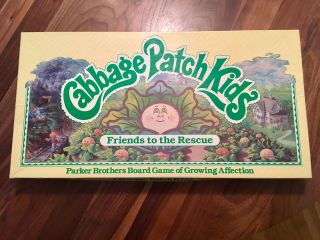 Cabbage Patch Kids Friends To The Rescue Board Game 1984 Complete
