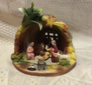 Vintage Capodimonte Nativity Scene Italian Handmade Handpainted 2