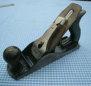 Stanley Bailey No 4 Smooth Plane 9.  75 " Long 2 " Iron L Blue Made In Usa Vintage