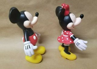 Vintage Disney Mickey and Minnie Mouse Hard Plastic Figure 7 