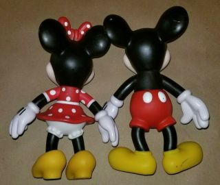 Vintage Disney Mickey and Minnie Mouse Hard Plastic Figure 7 