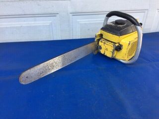 Vintage Mcculloch Model 2 - 10 54cc 16 " Chainsaw With Bar Vtg Saw Needs Work Parts