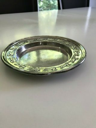 Vintage Reed Barton H68D Sterling Silver Baby Dish with Duckling Border 4