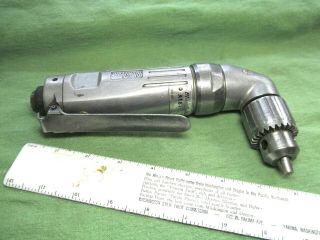 Vintage Blue - Point Right Angle 3/8 " Pneumatic Drill - Pn At810 - Made In Japan