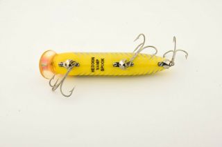 Vintage Scarce Plastic Lip Heddon Vamp Spook Antique Lure Yellow Shore ET5 6