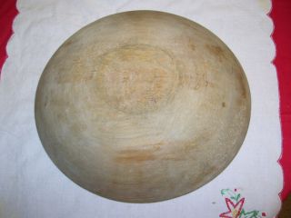 Vintage Wooden Dough Bowl - 11 1/8 x 10 1/4 