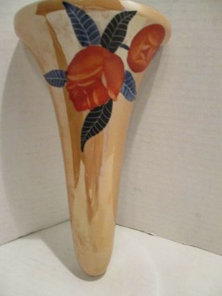 Vintage Noritake Lusterware Ceramic Wall Pocket W /flowers Made In Japan 8 "