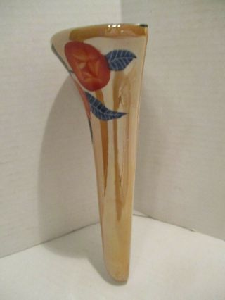 Vintage Noritake Lusterware Ceramic Wall Pocket W /Flowers Made In Japan 8 