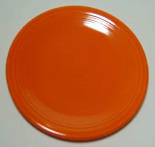 Old Vtg 1936 Red Orange Radioactive Fiesta Bread Plate Geiger Counter Reading T