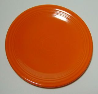 Old Vtg 1936 RED ORANGE RADIOACTIVE FIESTA BREAD PLATE GEIGER COUNTER READING T 2