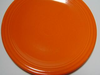 Old Vtg 1936 RED ORANGE RADIOACTIVE FIESTA BREAD PLATE GEIGER COUNTER READING T 3