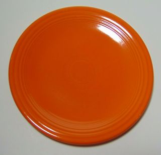 Old Vtg 1936 RED ORANGE RADIOACTIVE FIESTA BREAD PLATE GEIGER COUNTER READING T 4