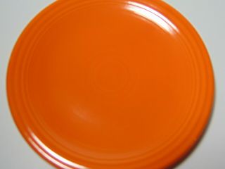 Old Vtg 1936 RED ORANGE RADIOACTIVE FIESTA BREAD PLATE GEIGER COUNTER READING T 5