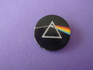 Vintage Pink Floyd Dark Side Of The Moon 1 1/4 " Rock Pin Made In Canada