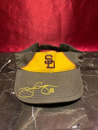 San Diego Padres Tony Gwynn 19 Sun Visor Hat Baseball Park Giveaway Vintage Cap