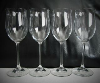 Marquis By Waterford Set Of 4 Vintage White Wine Glasses 8.  5 " Tulip Shape