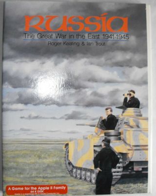 Russia - The Great War In The East 1941 - 1945,  Vintage Apple Ii Game Software