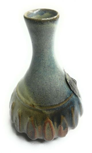 Pottery Craft Stoneware Vintage Mini Vase Handcrafted Compton California Bud 2