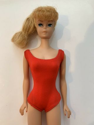 5 Day Vintage Barbie Doll 6 Ponytail 850 Blonde Beauty