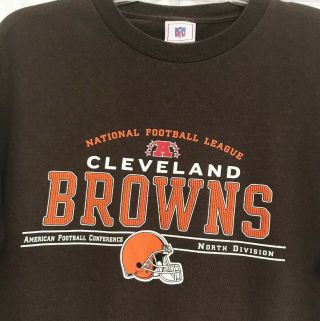 Vintage Cleveland Browns Men ' s T - Shirt NFL Sz L 2
