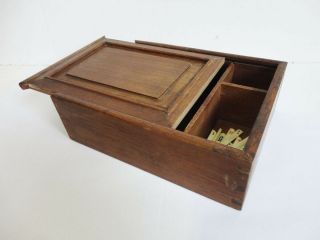 Vintage Wood Mah Jong Set Box / Case Circa 1925 For Bone & Bamboo Mah Jong Set