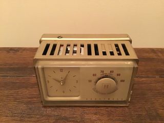 Vintage Honeywell Electric Clock Thermostat T852a 1347 In Good