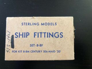 Vintage Sterling Models Ship Fitting Set B - 8f Century Sea - Maid ‘20’