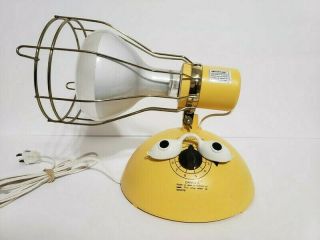 Vintage Ge Time A Tan Sunlamp Suntanning Lamp W/ Bulb & Eye Cover 1985