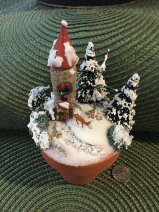Handmade Miniature Wonderland Fairy House Vintage Ooak By O 