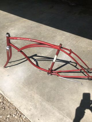 1963 Vintage Red Schwinn 26 Inch Men’s Bicycle Frame (Project) 2