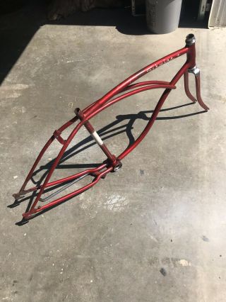 1963 Vintage Red Schwinn 26 Inch Men’s Bicycle Frame (Project) 3