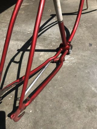 1963 Vintage Red Schwinn 26 Inch Men’s Bicycle Frame (Project) 4