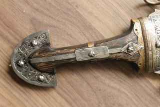 RARE Antique Vintage KHANJAR DAGGER JAMBIYA KNIFE SWORD Koummya Arabic Jambiya 6