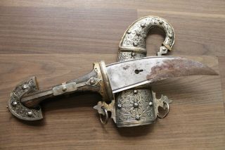 RARE Antique Vintage KHANJAR DAGGER JAMBIYA KNIFE SWORD Koummya Arabic Jambiya 8