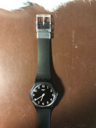 Vintage Swatch sr1130sw Black Dial No Second Hand 2