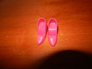 Vintage Barbie Hot Pink Closed Toe Heels Shoes Japan