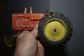Vintage Massey Harris 44 Tractor Toy Lincoln Ruehl Tru - Line Eska Metal Rims