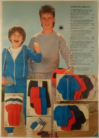 1986 Vintage Paper Print Ad Fashion Sports Clothing Socks Briefs Underwear