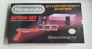Nintendo Entertainment System Action Set Box Only Vintage Nes Box Packaging Gag