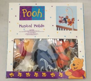 Pooh Musical Mobile Baby Crib Toy Vintage Rare Plays Pooh Theme Song