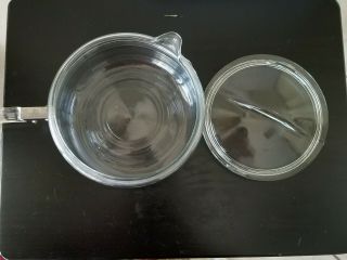 Vintage Pyrex Glass Flameware 1 3/4 qt.  Saucepan with Lid 6323 - B 3