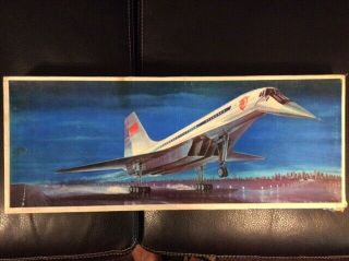 Veb Plasticart Tu - 144 Flugzeug Modellbaukasten 1:100,  Collectible,  Vintage Kit