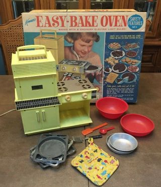 Vintage Kenner Yellow Easy Bake Oven 1964 And