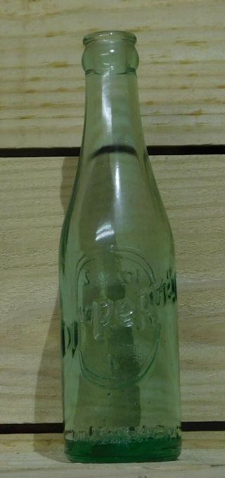 Vintage Soda Bottle,  Dr Pepper,  Green,  10 2 4,  Jackson “tennessee”
