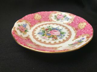 Vintage ROYAL ALBERT LADY CARLYLE Fine China TEA CUP AND SAUCER, 4