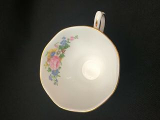 Vintage ROYAL ALBERT LADY CARLYLE Fine China TEA CUP AND SAUCER, 5